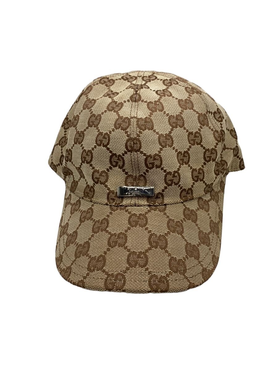 【中古】GUCCI◆GUCCI グッチ旗がしら/L/ポリエステル/赤銅色/縞模様/メンズ【服飾雑貨他】
