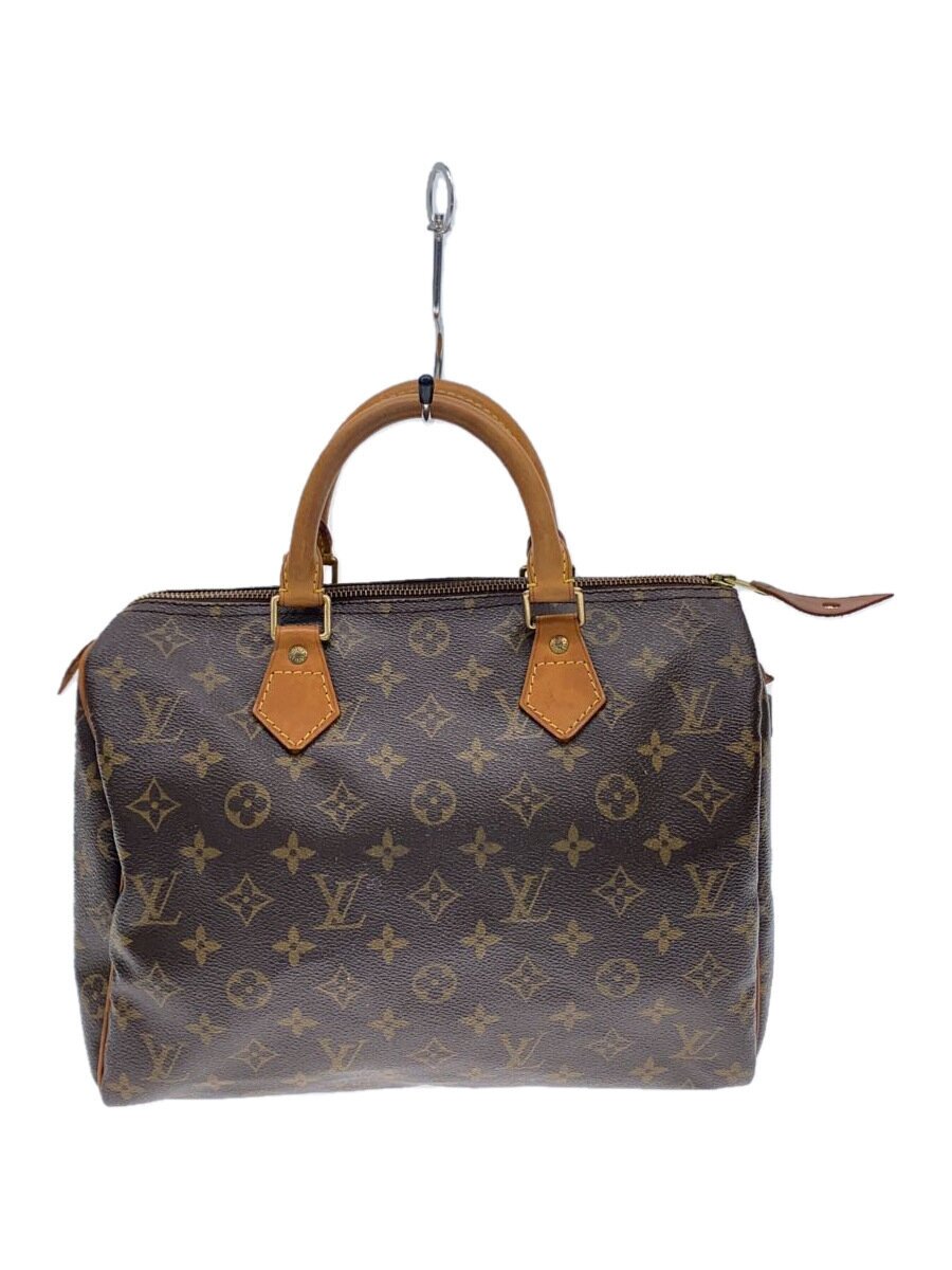 【中古】LOUIS VUITTON◆M41108/2)スピーディ30_モノグラム・帆布/PVC/BRW【御徒面子】