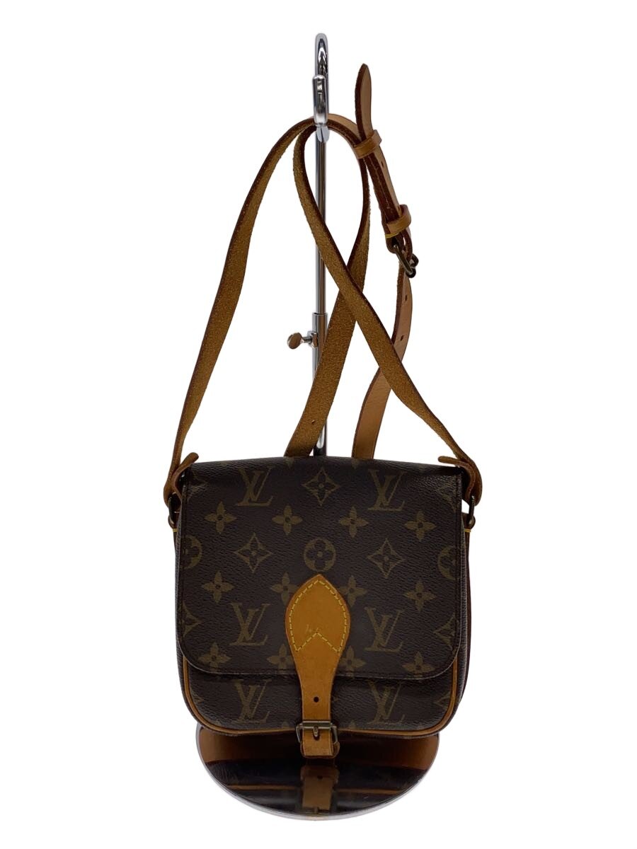 【中古】LOUIS VUITTON◆カルトシエールPM_モノグラム・帆布/PVC/BRW/モノグラム【御徒面子】