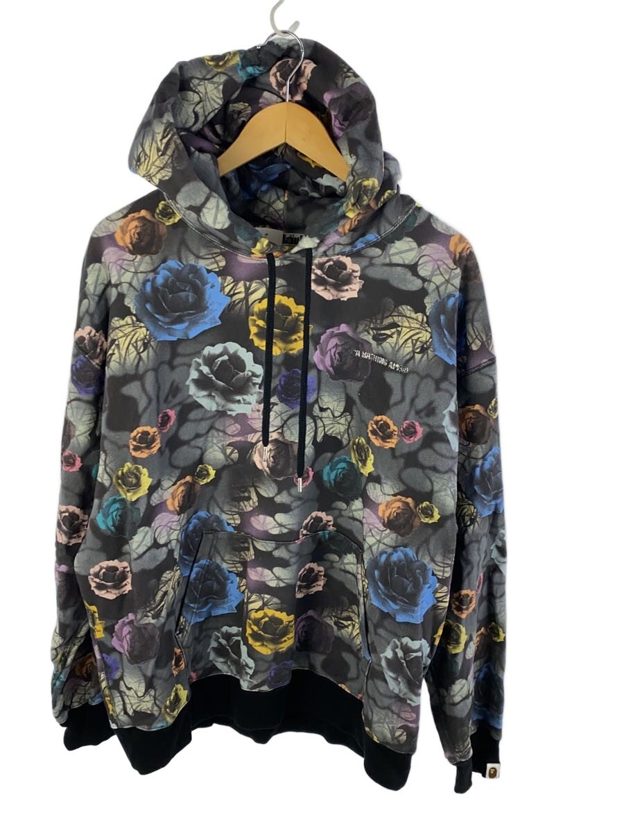 【中古】A BATHING APE◆24FW/FLORAL CAMO RELAXED FIT PULLOVER HOODIE/001PPK801302M【メンズウェア】