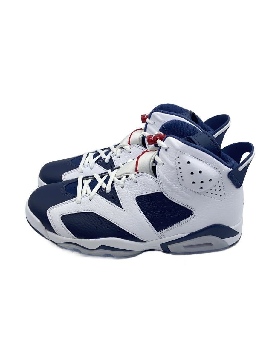 【中古】NIKE◆AIR JORDAN 6 RETRO_エアジョーダン 6 RETRO/28.5糎/WHT【シューズ】