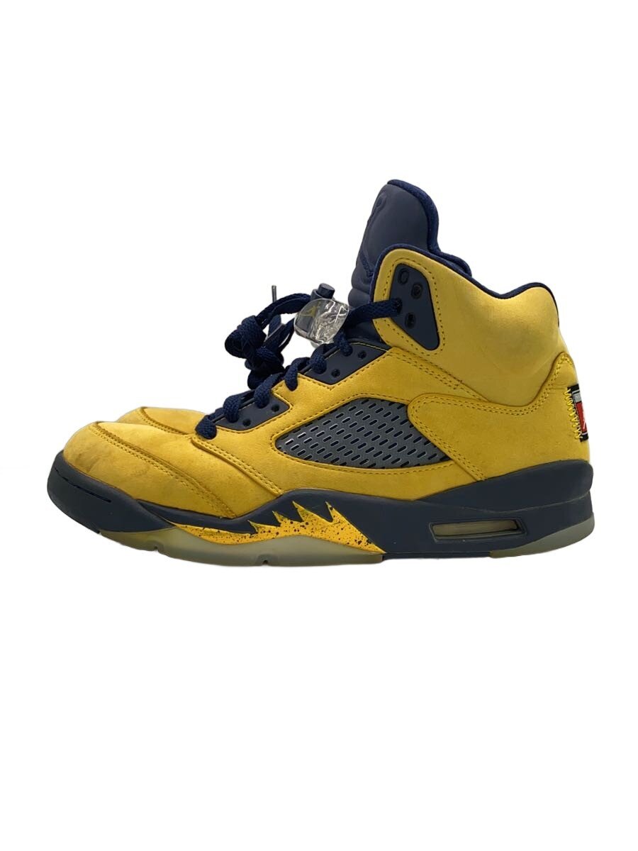 【中古】NIKE◆AIR JORDAN 5 RETRO SE/エアジョーダンレトロ/黄色/CQ9541-704/26糎/YLW【シューズ】
