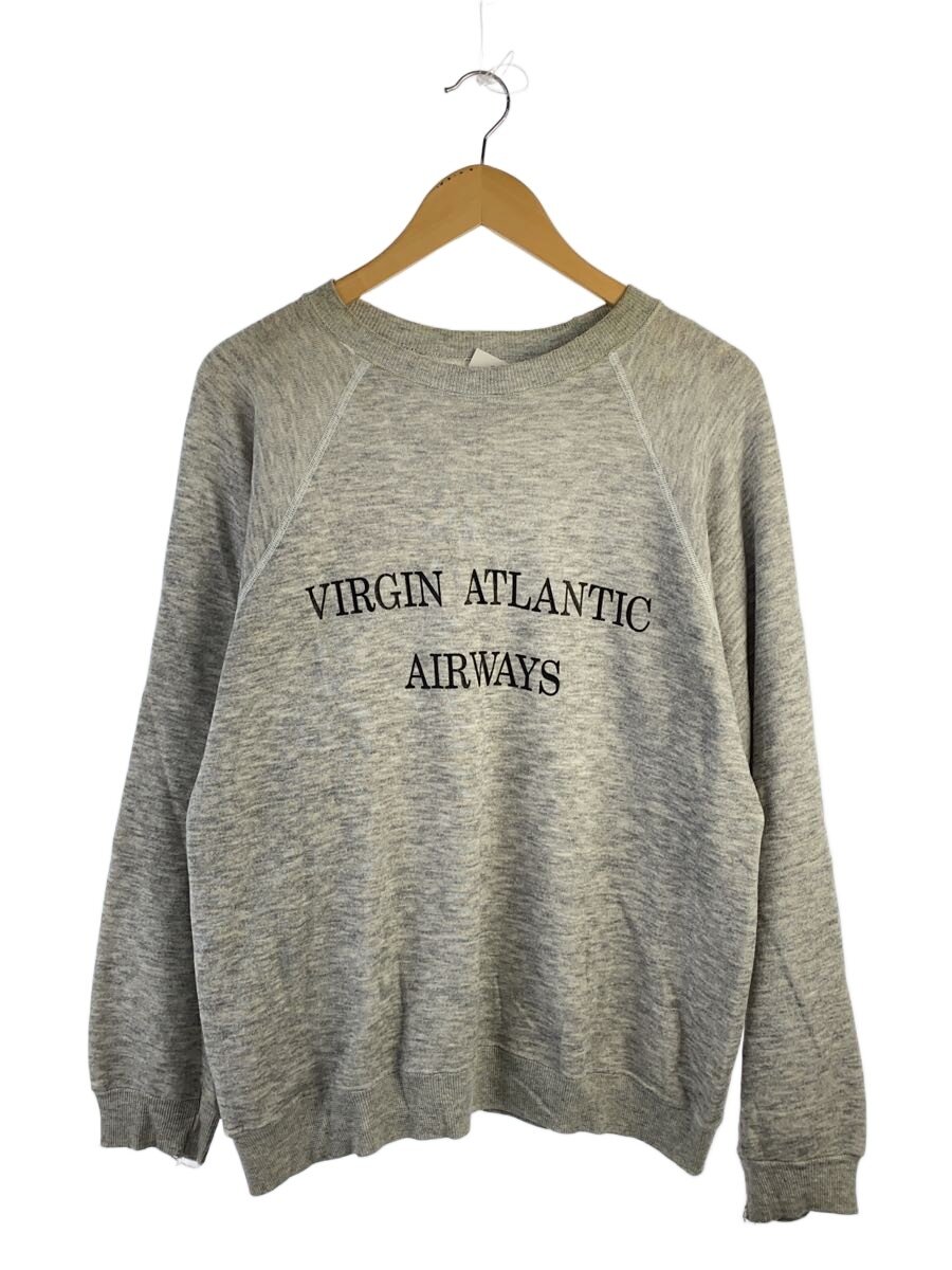 【中古】Hanes◆80s/Print Sweatshirt/L/綿織物/WHT/刷り上げる【メンズウェア】
