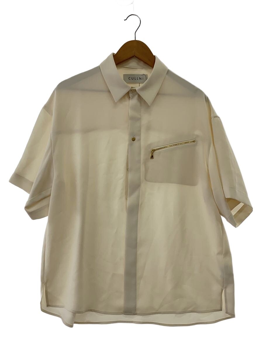 【中古】CULLNI◆半袖ティーシャツ/1/ポリエステル/WHT/23-SS-063//【メンズウェア】