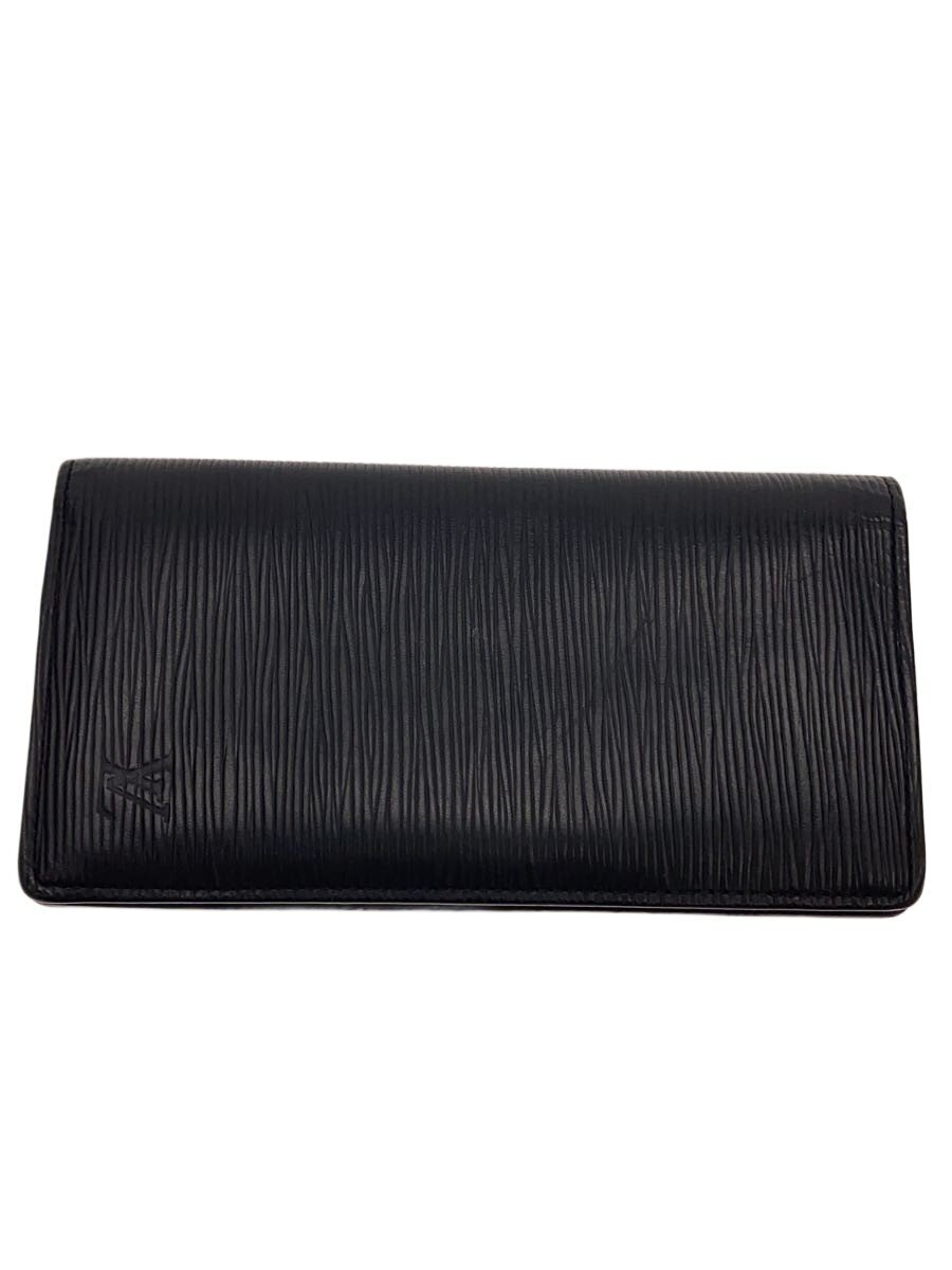 【中古】LOUIS VUITTON◆2)ポルト・フォイユ・ブラザ_エピ/レザー/BLK/メンズ【服飾雑貨他】｜2ｎｄ STREET 店