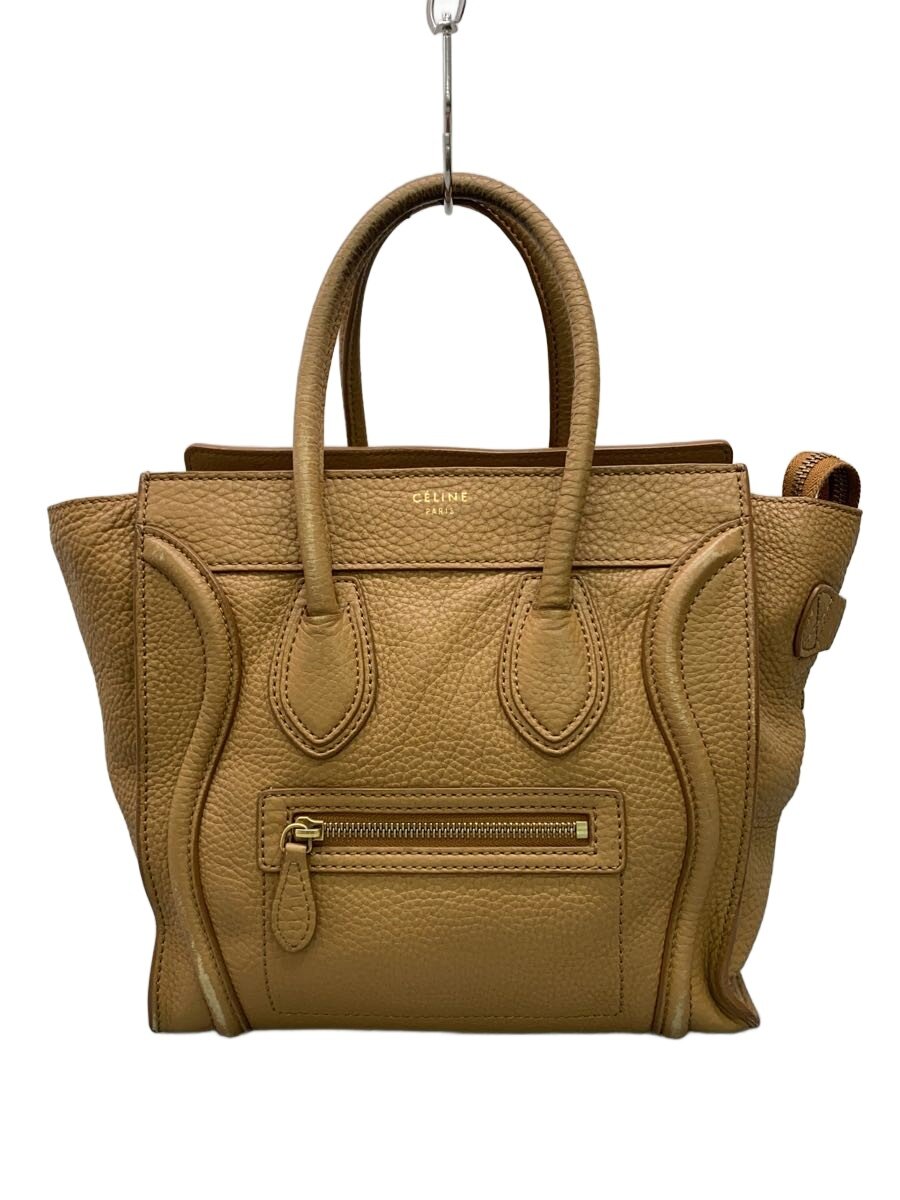 【中古】CELINE◆マイクロショッパー//ハンドバッグ/レザー/BEG/無地//【バッグ】｜2ｎｄ STREET 店 45,474円