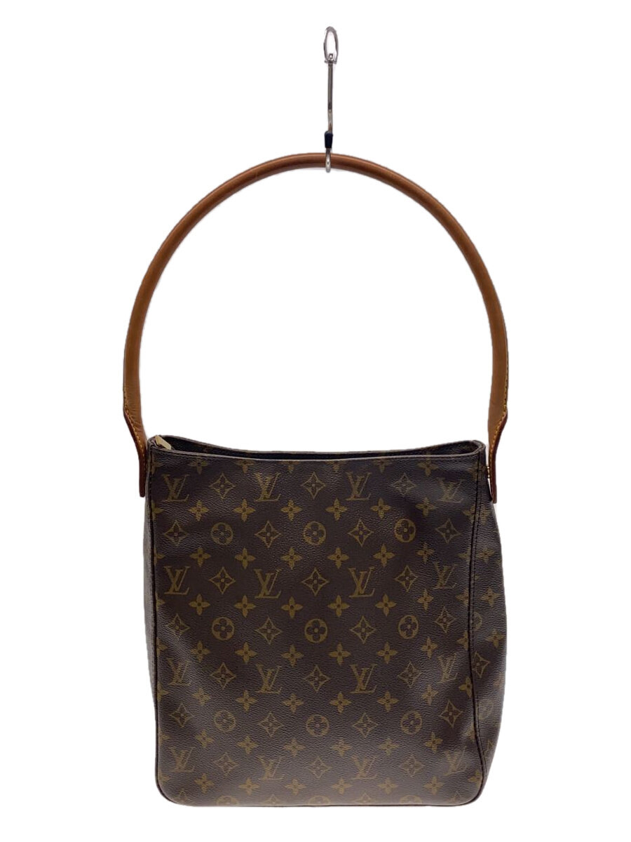 【中古】LOUIS VUITTON◆ルーピングGM_モノグラム・帆布_BRW/PVC/BRW/総柄【御徒面子】