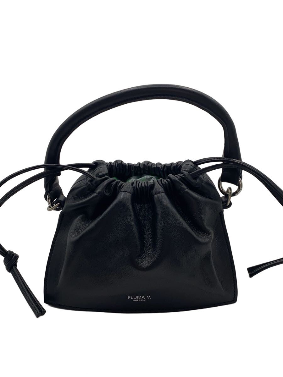 【中古】PLUMA.V/ハンドバック/--/BLK/無地/PL-J81【御徒面子】