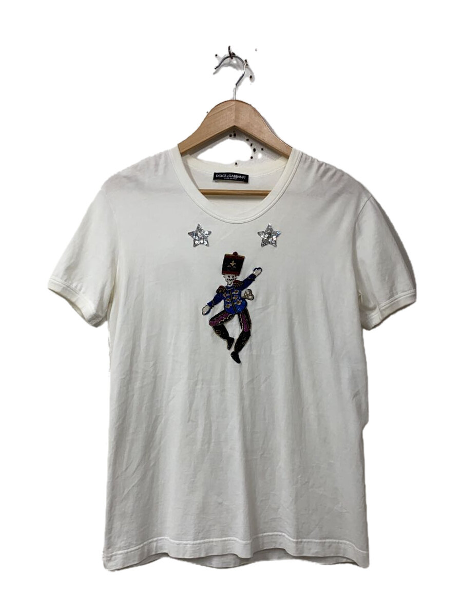 【中古】DOLCE&GABBANA◆おもちゃの兵隊/ワッペン/Tシャツ/42/コットン/WHT/F8H50Z//【レディースウェア】|2nd STREET 店