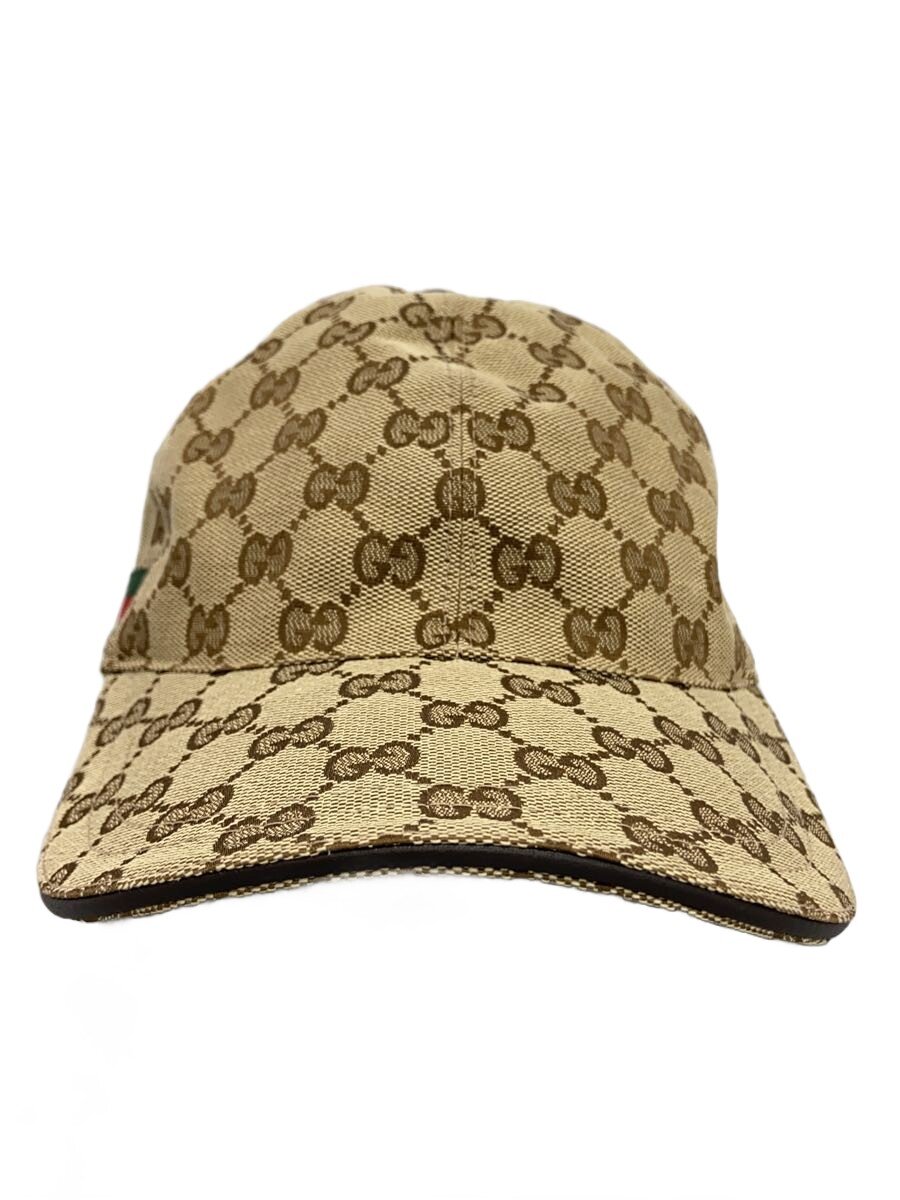 【中古】GUCCI◆旗がしら/L/ポリエステル/BEG/メンズ/200035・204891【服飾雑貨他】