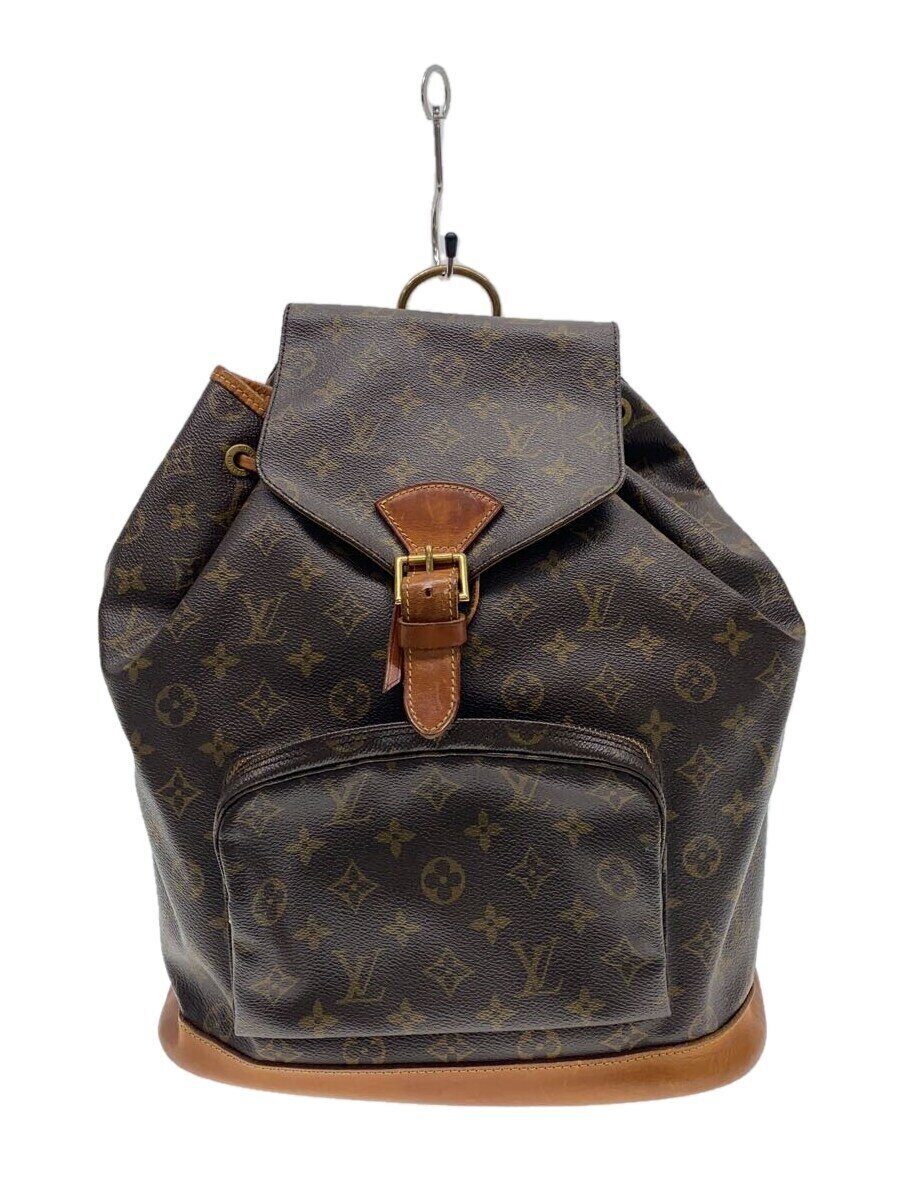 【中古】LOUIS VUITTON◆モンスリ_モノグラム・キャンバス_BRW/PVC/BRW【バッグ】|2nd STREET 店