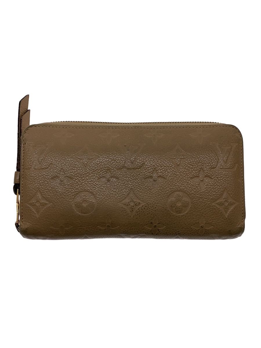 【中古】LOUIS VUITTON◆ジッピー・ウォレット_モノグラム・アン工業プラント/なめし革/BEG/レディース【服飾雑貨他】