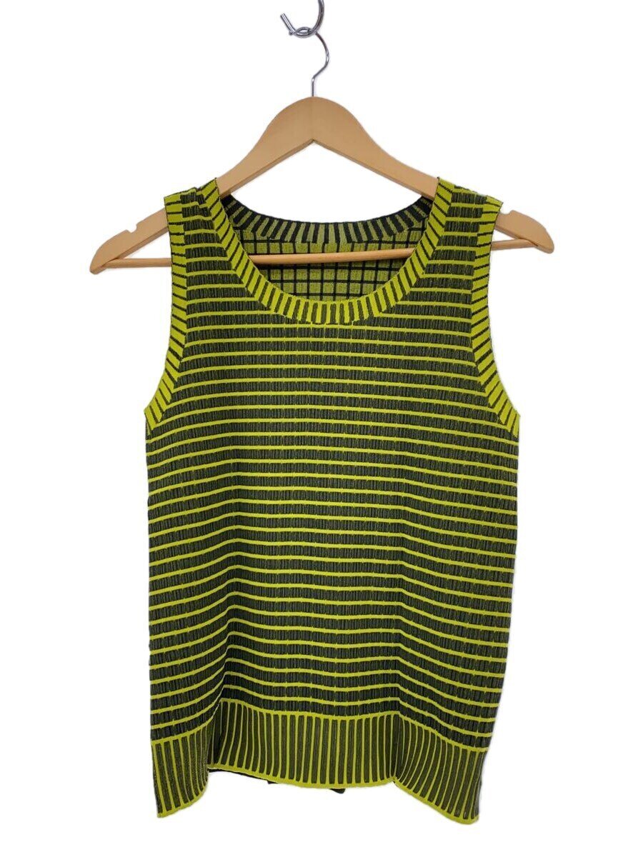 【中古】PLEATS PLEASE ISSEY MIYAKE◆ノースリーブカットソー/3/ポリエステル/マルチカラー/PP64LK933//【レディースウェア】｜2ｎｄ STREET 店