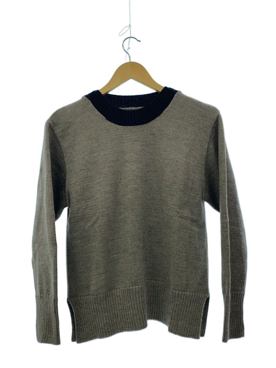 【中古】MHL.◆編み物・スウェーター(朦々たる)/2/羊毛/BRD/595-4263508/PURE WOOL【レディースお召しもの】