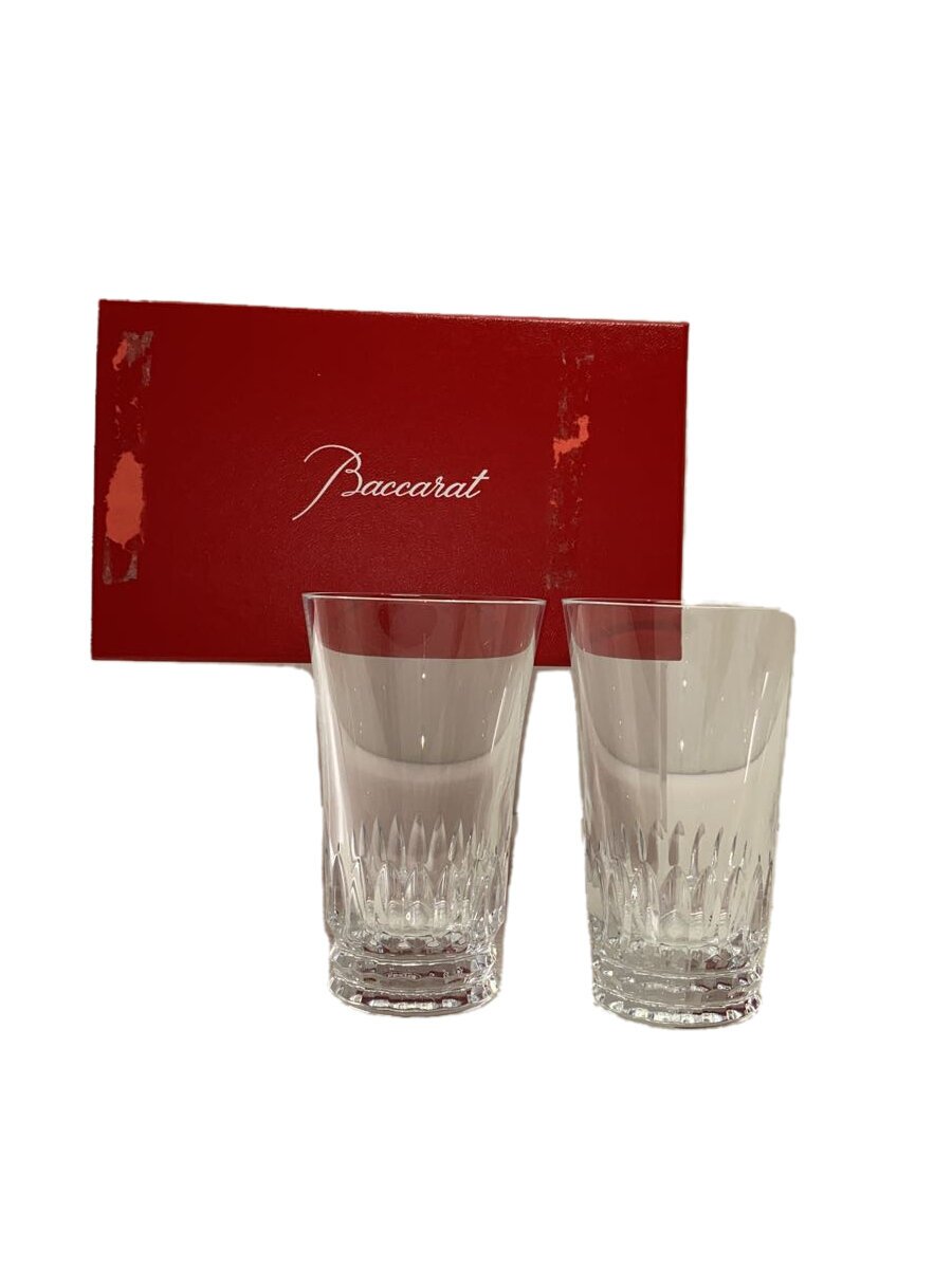 【中古】Baccarat◆グラス/2点セット/クリスタ/ペアグラス【キッチン用品】