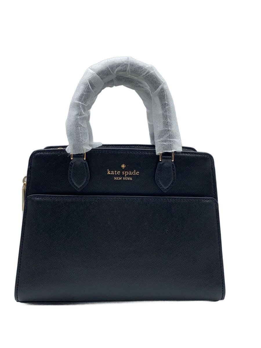 【中古】kate spade new york◆ハンドバック/なめし革/BLK/無地/KC437/マディソン スモール サッッチェル/サフィアノレザー//【御徒面子】