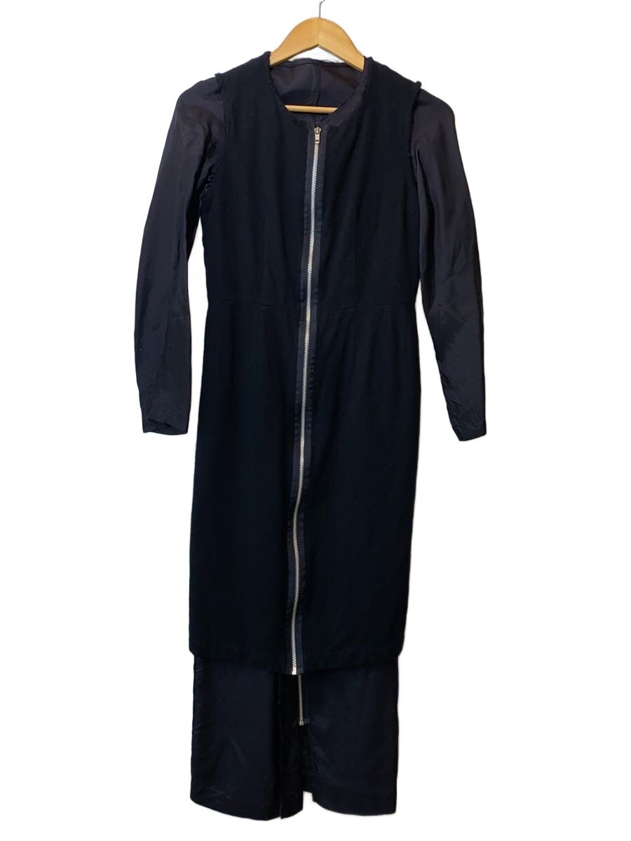 【中古】COMME des GARCONS◆ウールレイヤードワンピース/S/羊毛/BLK/GO04031S【レディースお召しもの】