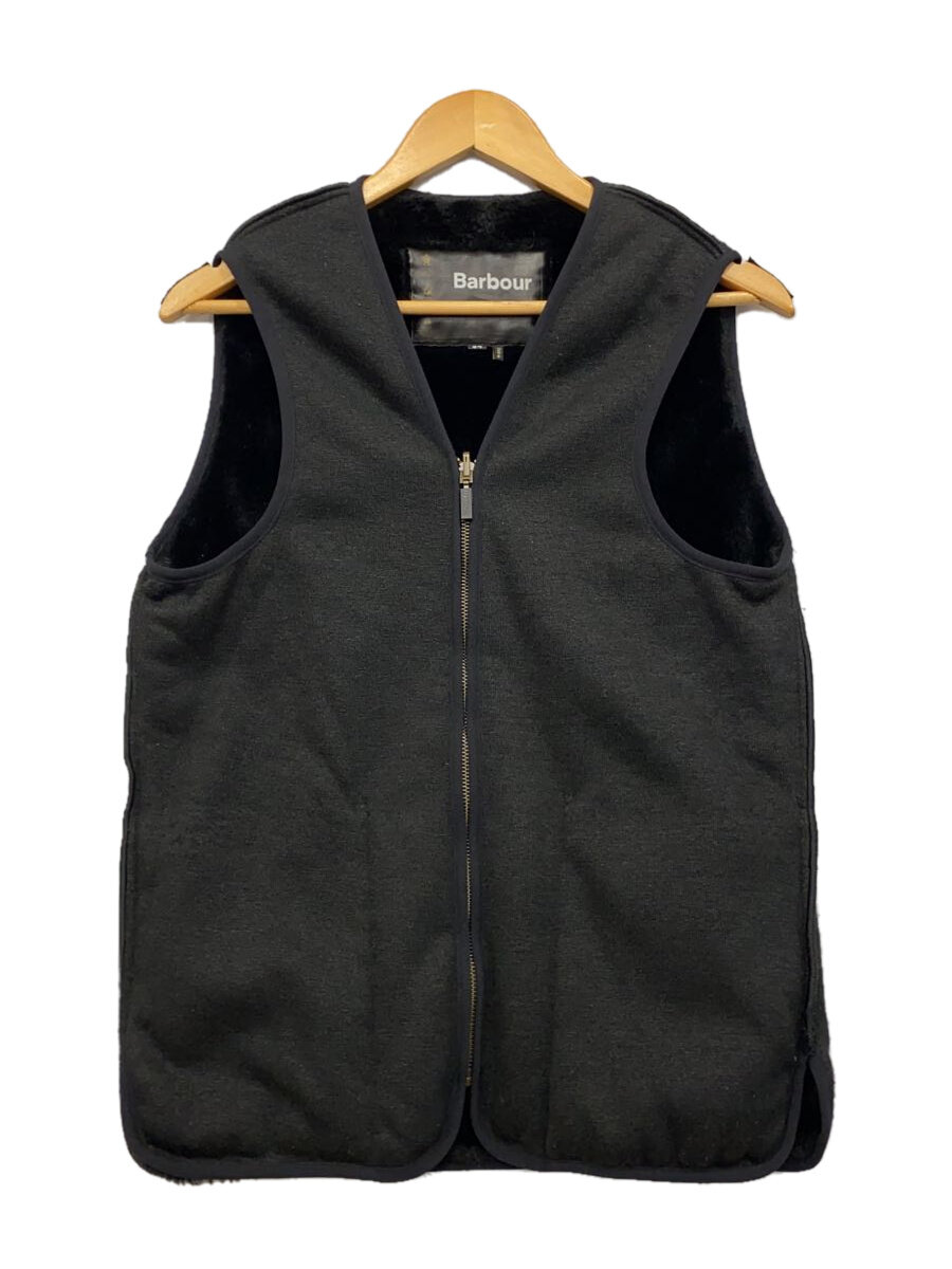 【中古】Barbour◆20AW/SL FUR LINER VEST/より良い/34/アクリル樹脂/BLK/2002103【メンズウェア】