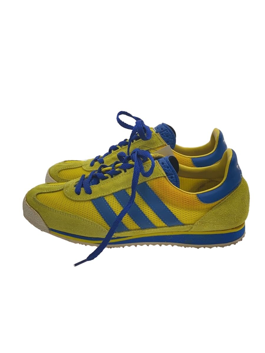 【中古】adidas◆ローカットスニーカー/24.5糎/YLW/スウェード【シューズ】