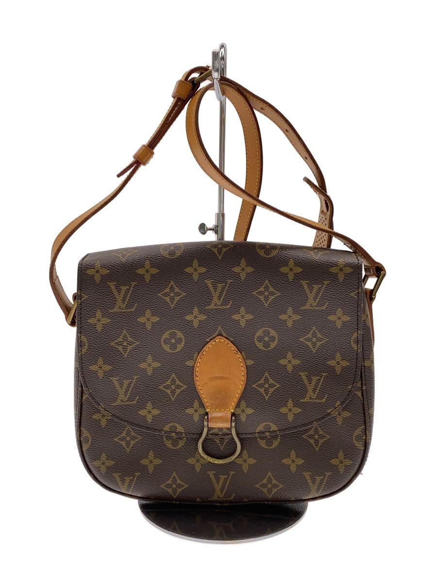 【中古】LOUIS VUITTON◆サンクルーGM_モノグラム・帆布/PVC/BRW//【御徒面子】