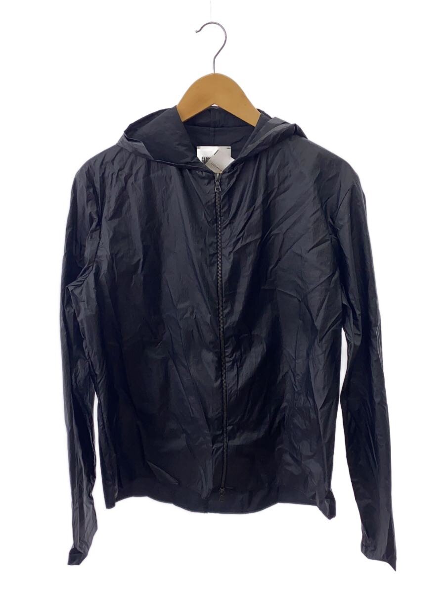 【中古】GABRIELA COLL GARMENTS◆POPLIN HOODED ZIP SHIRT/上衣/4/ポリエステル/BLK/258【メンズウェア】