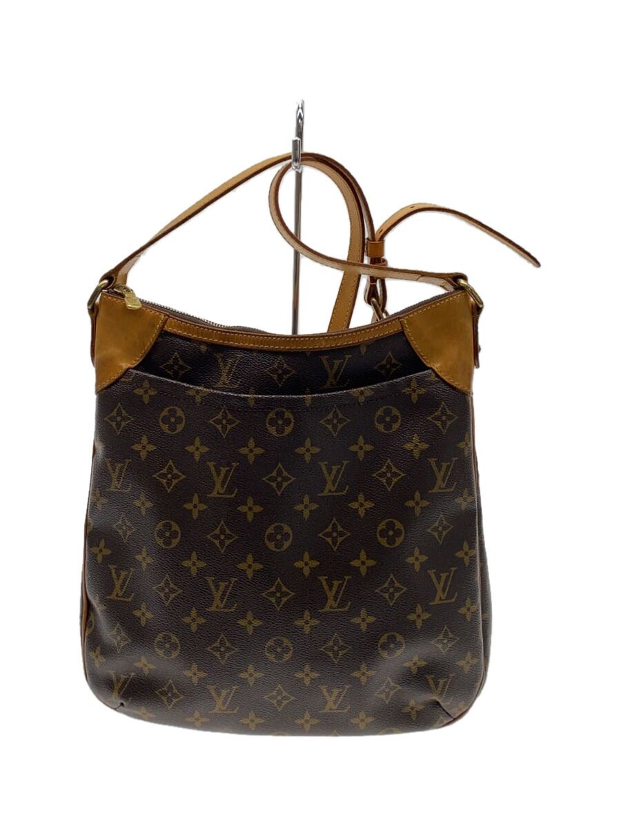 【中古】LOUIS VUITTON◆オデオンMM_モノグラム・帆布_BRW/PVC/BRW【御徒面子】