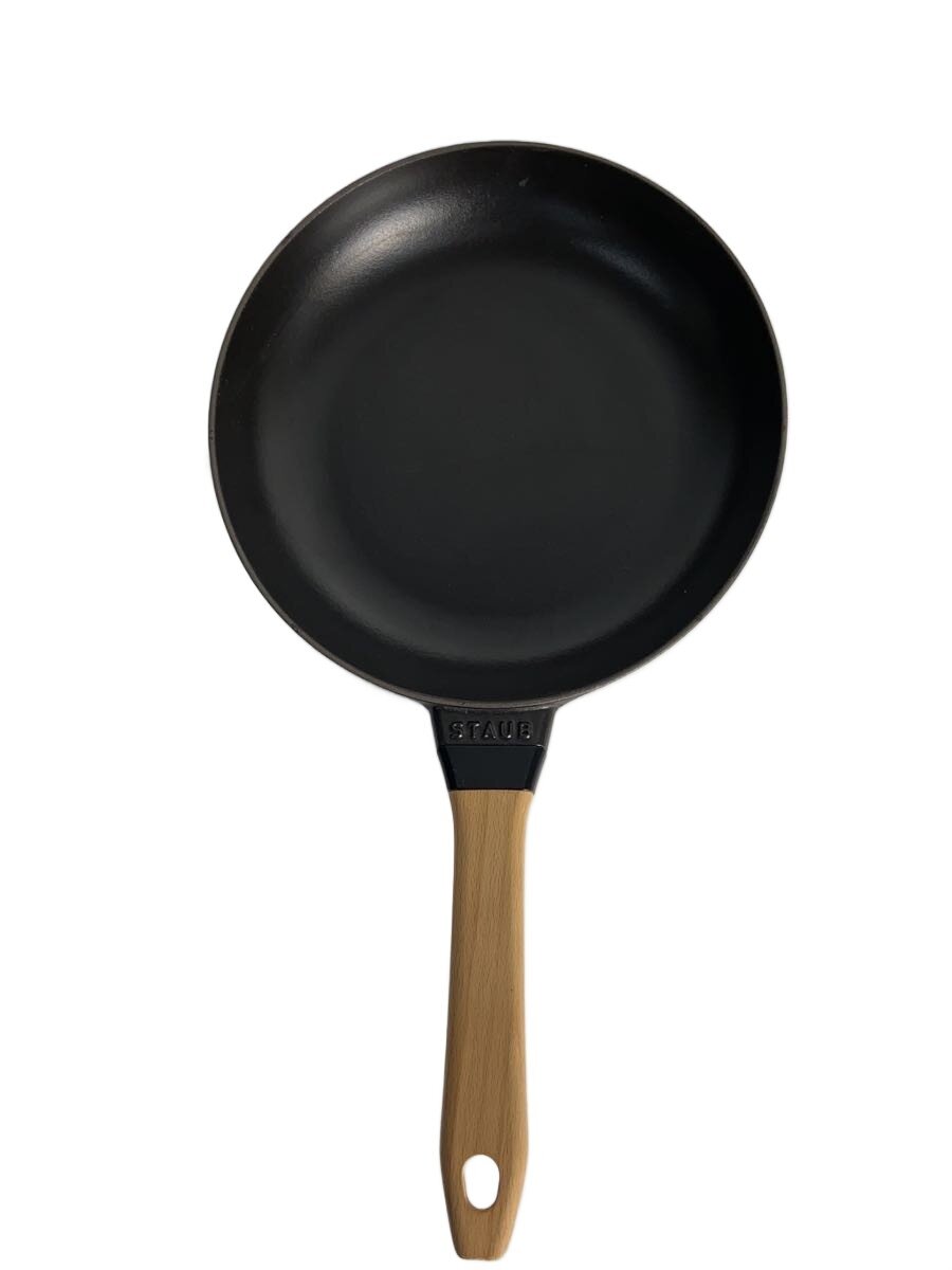 【中古】Staub◆フライパン/大きさ:24糎/BLK【勝手もと設備】