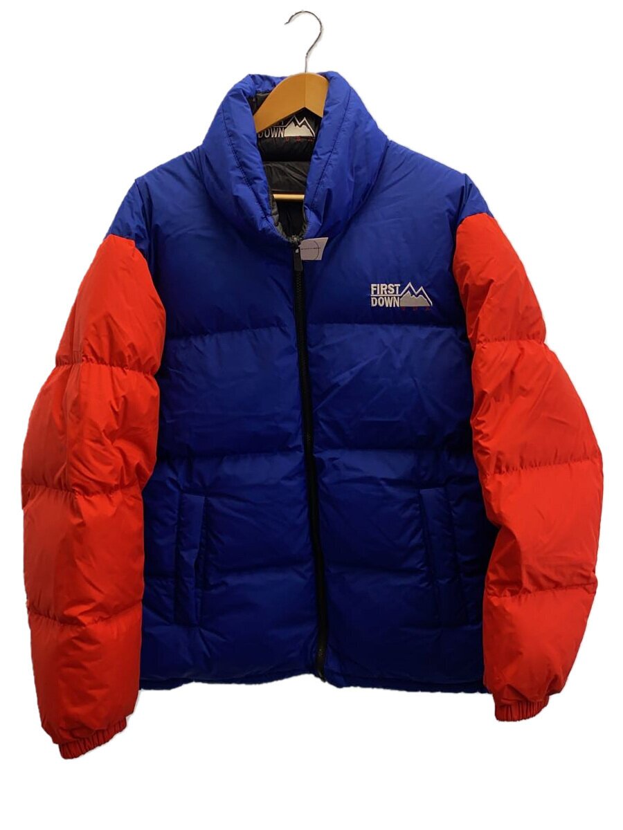 【中古】FIRST DOWN◆リバーシブルダウンジャケット/XL/ポリエステル/BLU/無地/F342575【メンズウェア】|2nd STREET 店