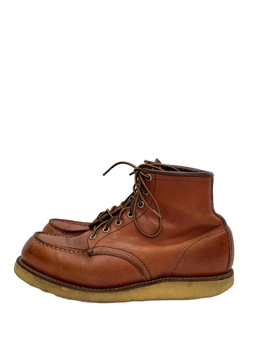 【中古】RED WING◆レースアップブーツ・6インチクラシックモックトゥ/US9/RED/なめし革//【シューズ】