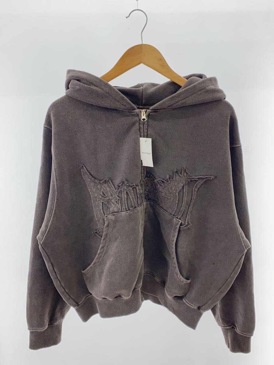 【中古】BLESS U◆ジップパーカー/M/綿織物/BRW/bu0100//【レディース御召しもの】