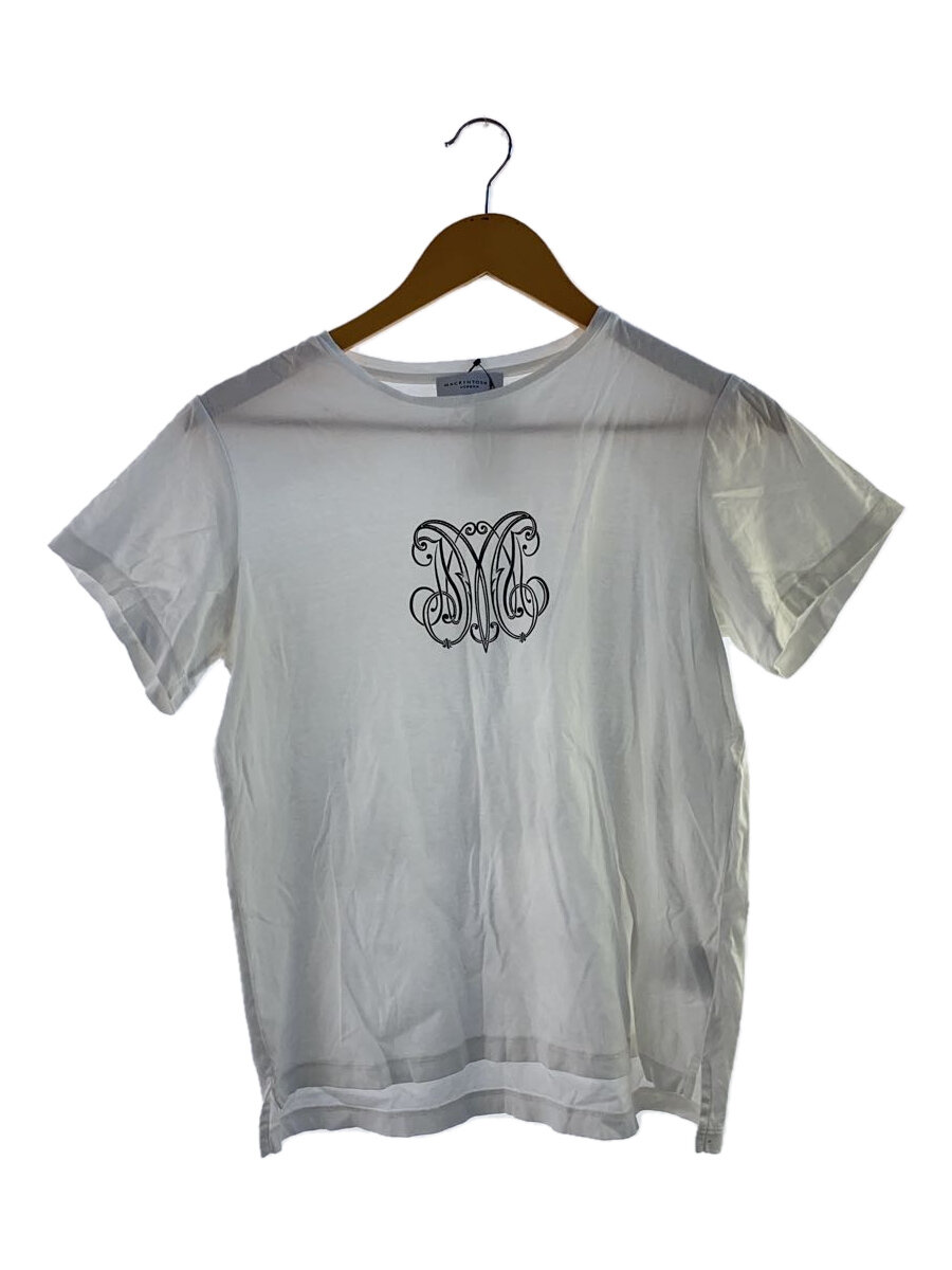 【中古】MACKINTOSH LONDON◆クレストティーシャツ/38/綿織物/WHT/刷り上げる/G5P61-194-02【レディース御召しもの】