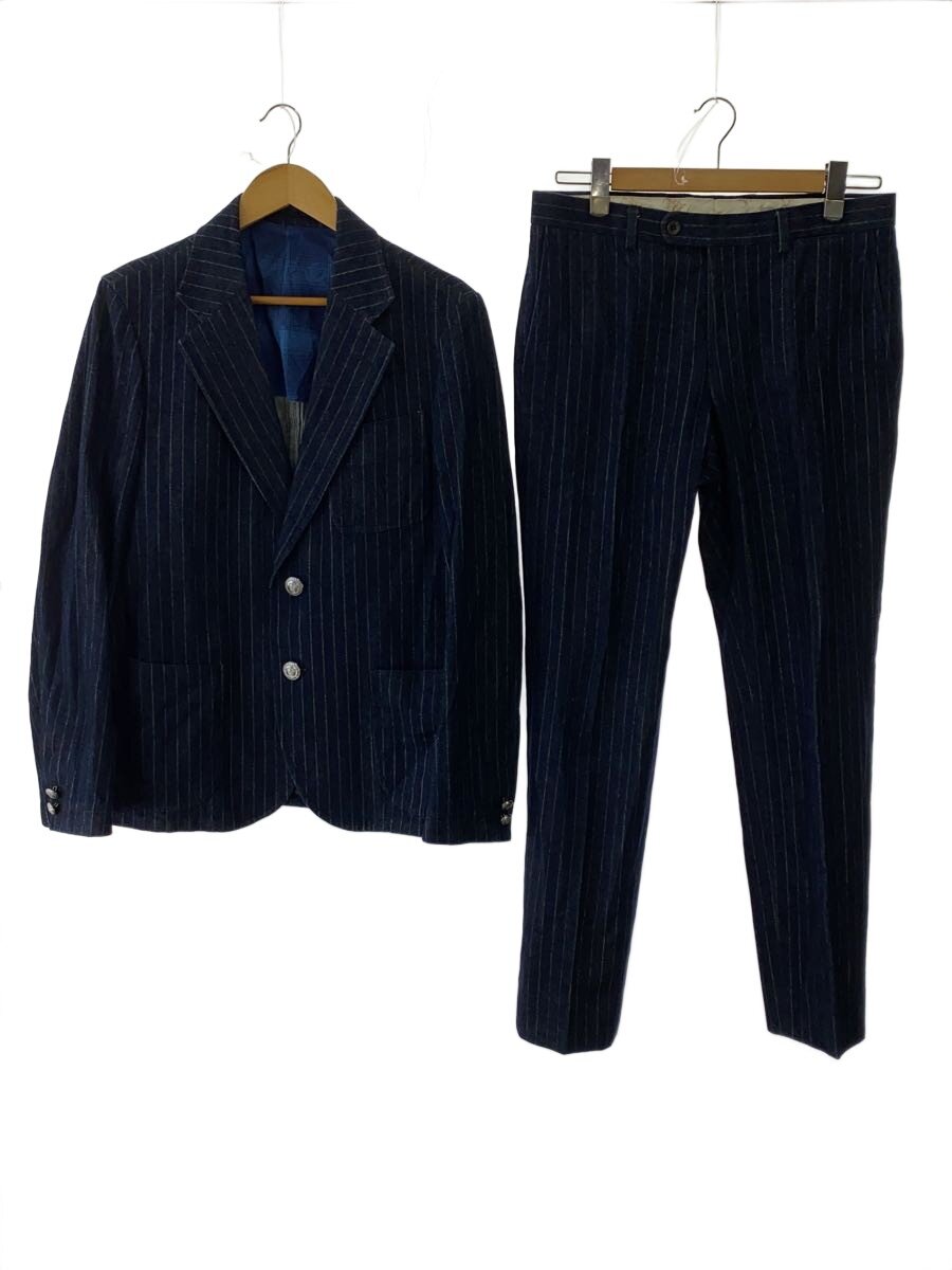 【中古】The Stylist Japan◆上衣/スラックス/限りない3平和条約/S/綿織物/NVY/縞模様//【メンズウェア】
