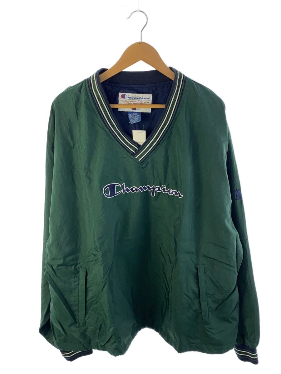 【中古】Champion◆トップス/XL/ポリエステル/GRN/無地【メンズウェア】