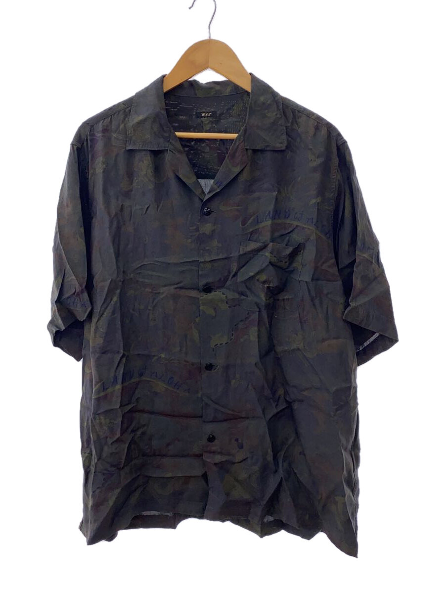 【中古】WILD LIFE TAILOR Adam et ROPE◆ダークカラーショートスリーブアロハシャツ/25SS/L/人絹/GRY/総柄/GPG-45070-A//【メンズウェア】
