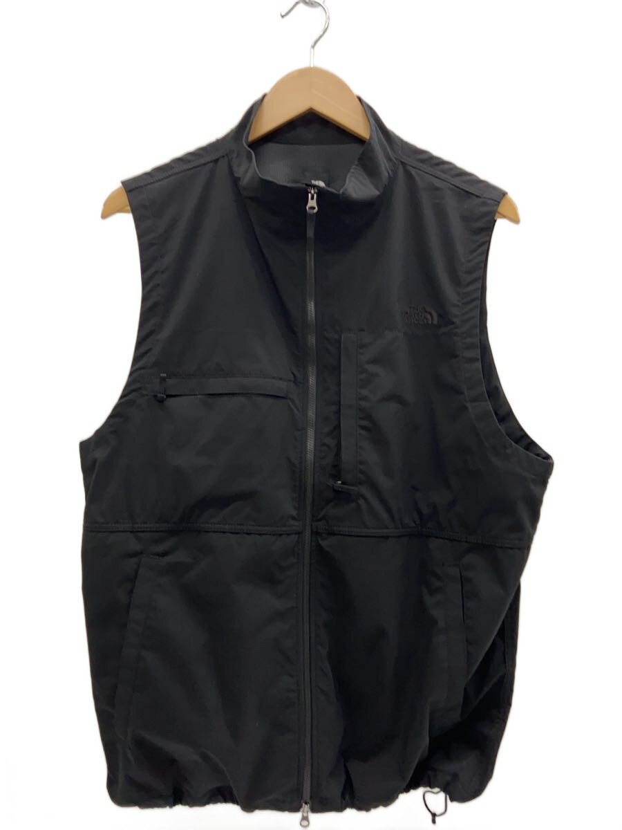 【中古】THE NORTH FACE◆トリップフィールドベスト/L/ポリエステル/BLK/無地【メンズウェア】