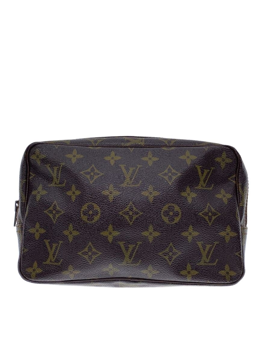 【中古】LOUIS VUITTON◆トゥルース・トワレット23_モノグラム・帆布/PVC/BRW//【御徒面子】