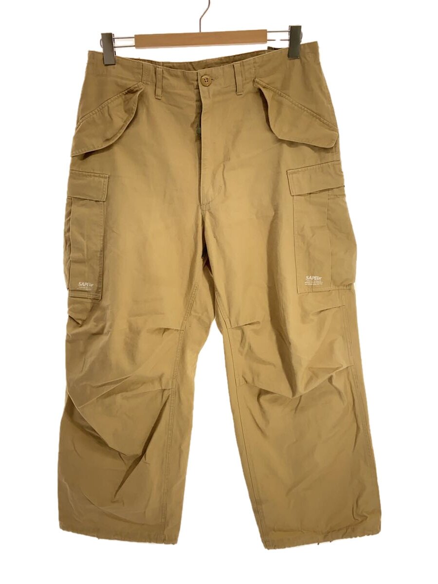 【中古】A Elegantes SAPEur◆M-65 CARGO PANTS/カーゴパンツ/L/綿織物/BEG【メンズウェア】