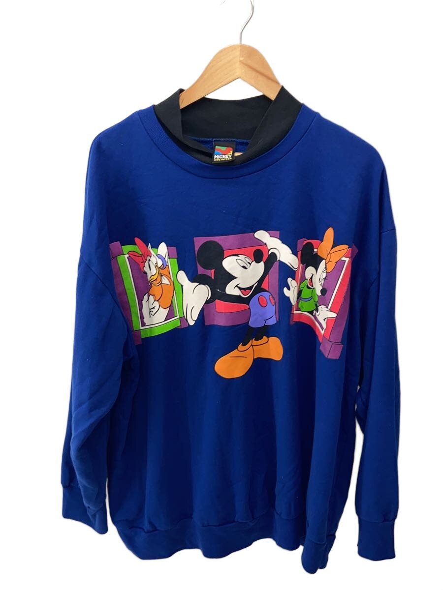 【中古】Disney◆80s/MICKYE LIMITED/長袖プルオーバー/--/綿織物/NVY【メンズウェア】