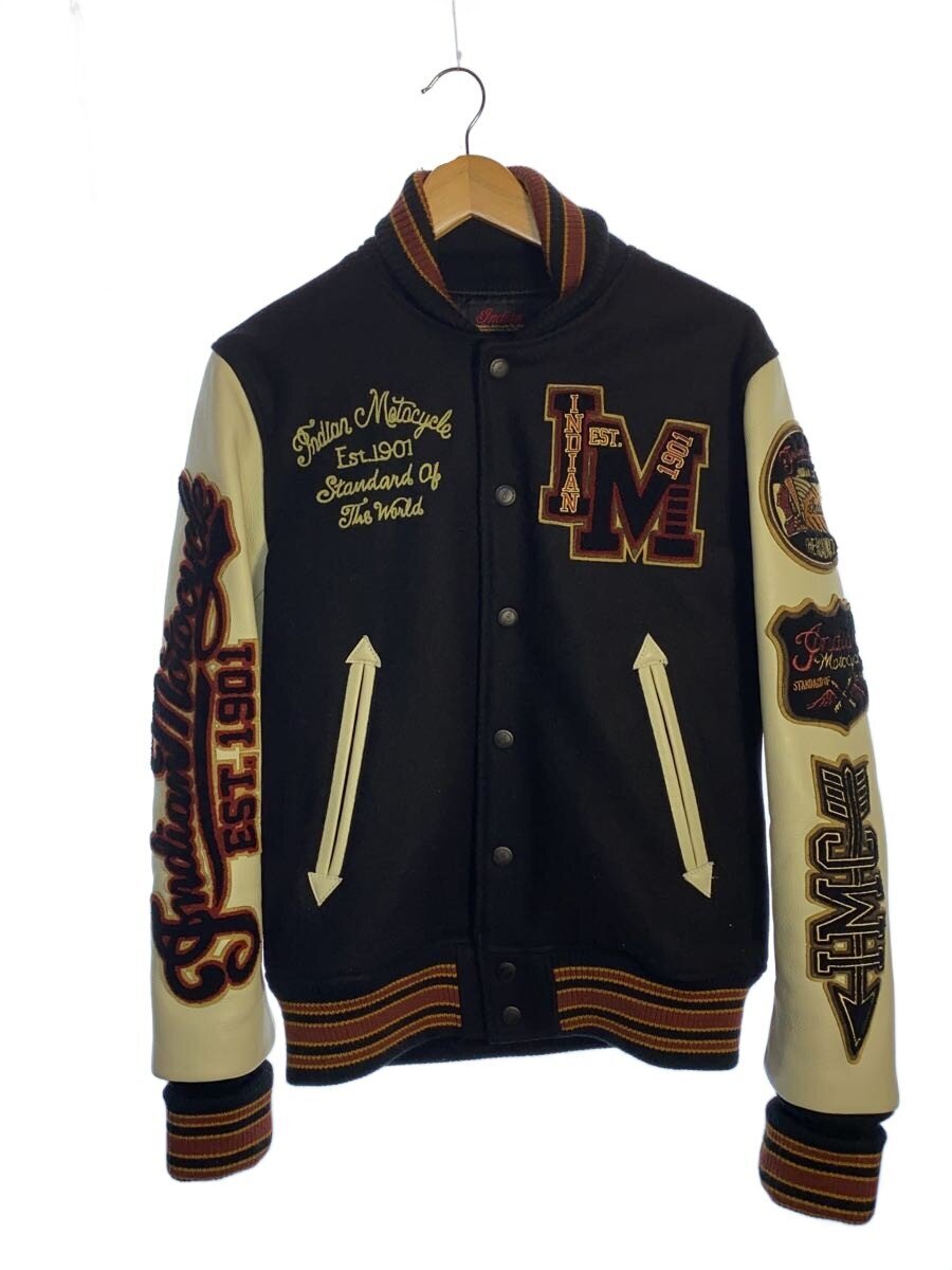 【中古】Indian Motorcycle◆スタジャン/M/ウール/BLK【メンズウェア】｜2ｎｄ STREET 店
