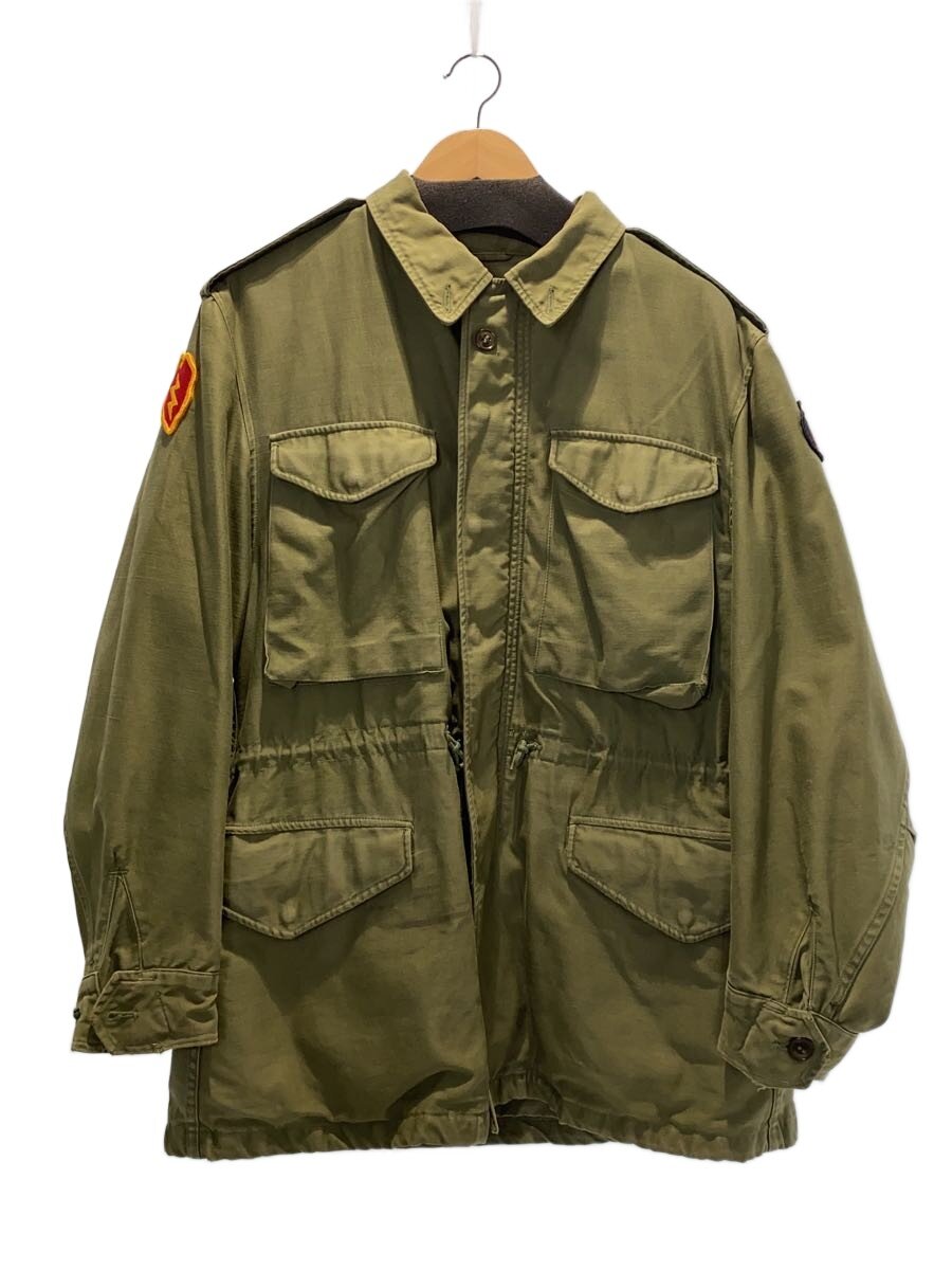 【中古】US.ARMY◆50s/M-51/アルミジップ/ミリタリー上衣/綿織物/カーキ【メンズウェア】