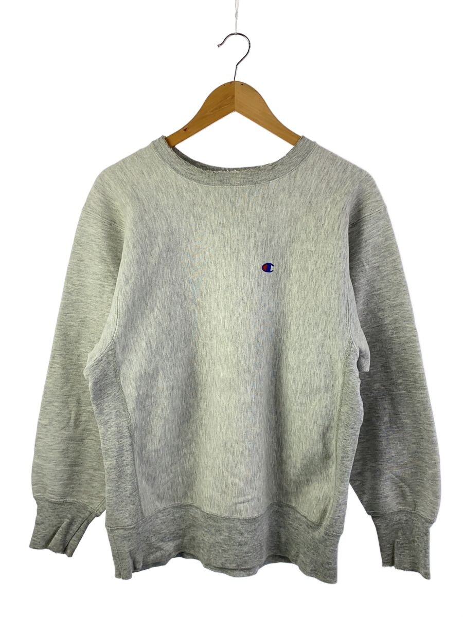 【中古】Champion◆スウェット/REVERSE WEAVE/刺繍タグ前期/USA製/L/コットン/GRY【メンズウェア】|2nd STREET 店