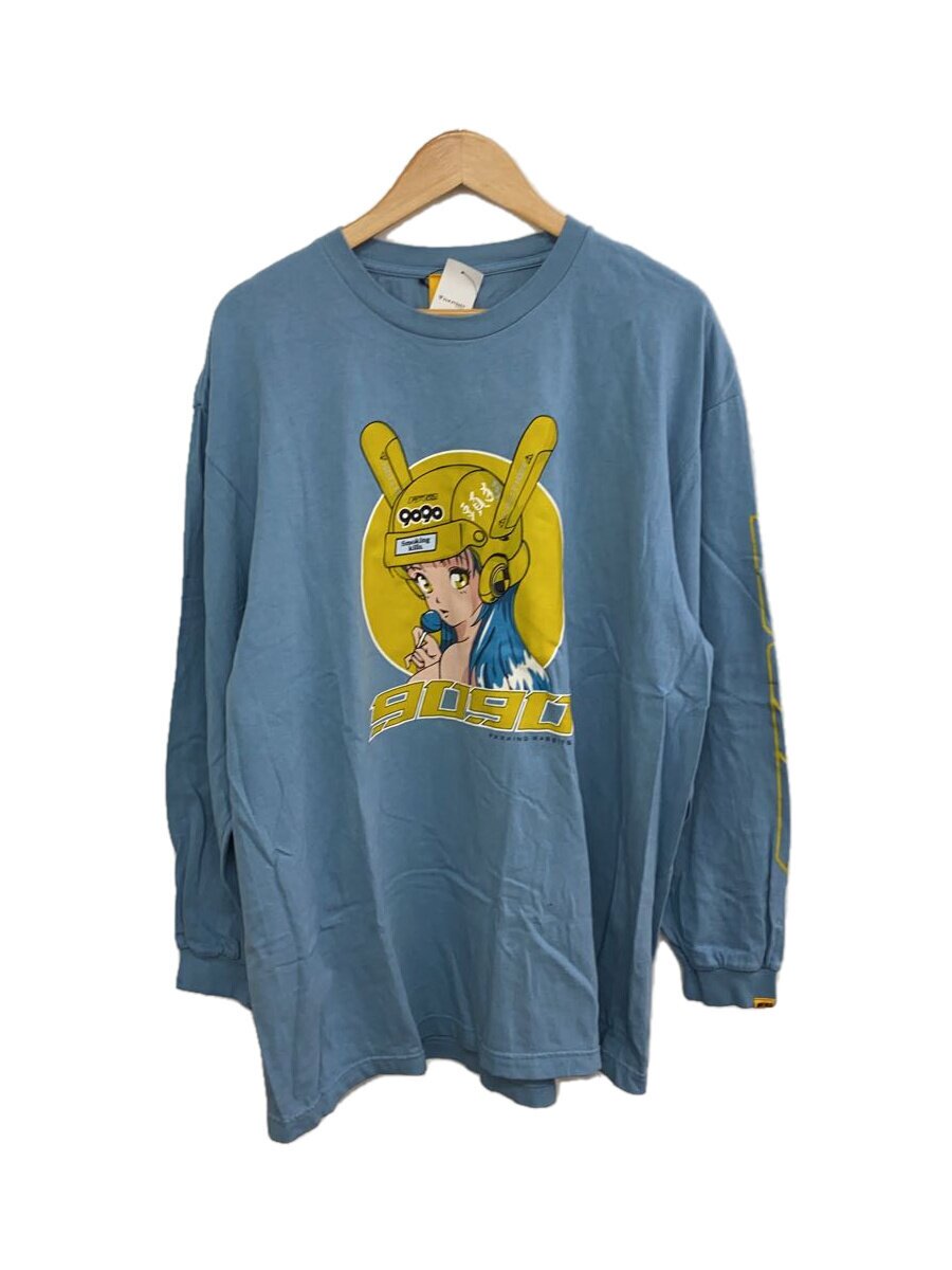 【中古】#FR2◆バイカーガール/長袖プルオーバー/XL/綿織物/BLU【メンズウェア】