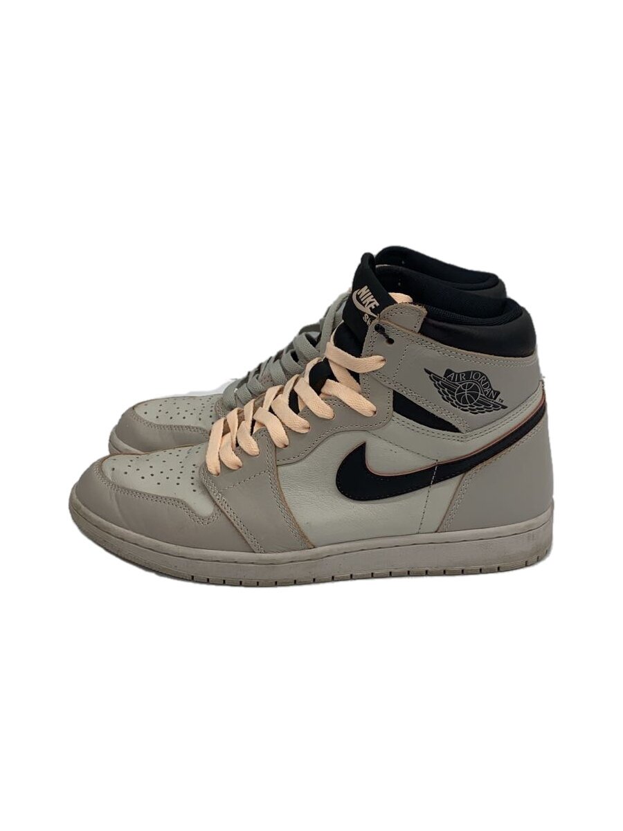 【中古】NIKE◆AIR JORDAN 1 RETRO HIGH OG DEFIANT/エアジョーダンハイ/薄墨色/27.5糎/G【シューズ】