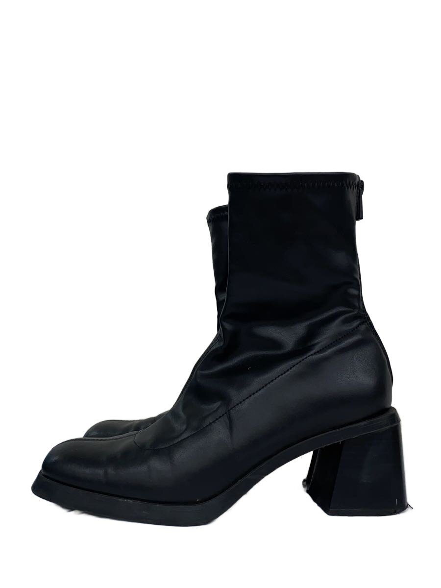 【中古】ZARA◆ブーツ/M/BLK/なめし革【シューズ】