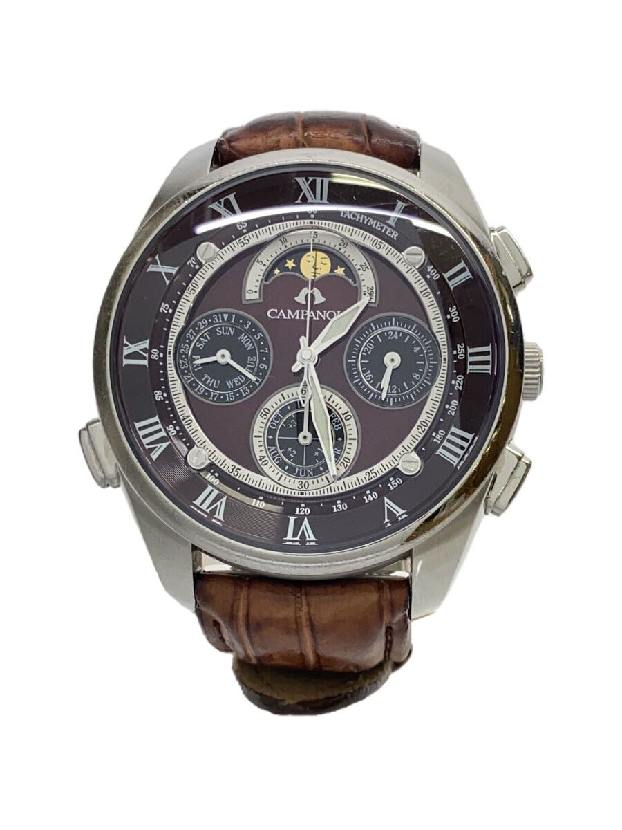 【中古】CITIZEN◆クォーツ腕時計/アナログ/レザー/BRW/BRW/SS/6772-T007902【服飾雑貨他】｜2ｎｄ STREET 店