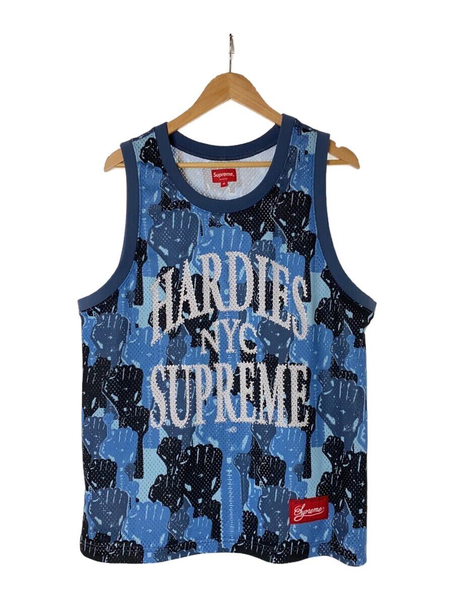 【中古】Supreme◆23SS/Hardies Camo Basketball Jersey/M/ポリエステル/BLU/家鴨フラ【メンズウェア】