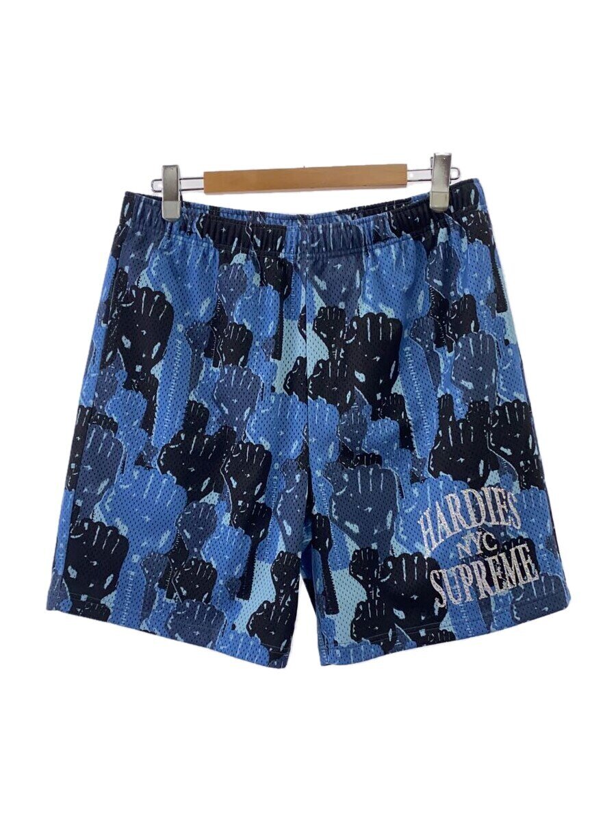 【中古】Supreme◆23SS/Hardies Camo Basketball Shorts/ポリエステル/BLU/間鴨フラ//【メンズウェア】