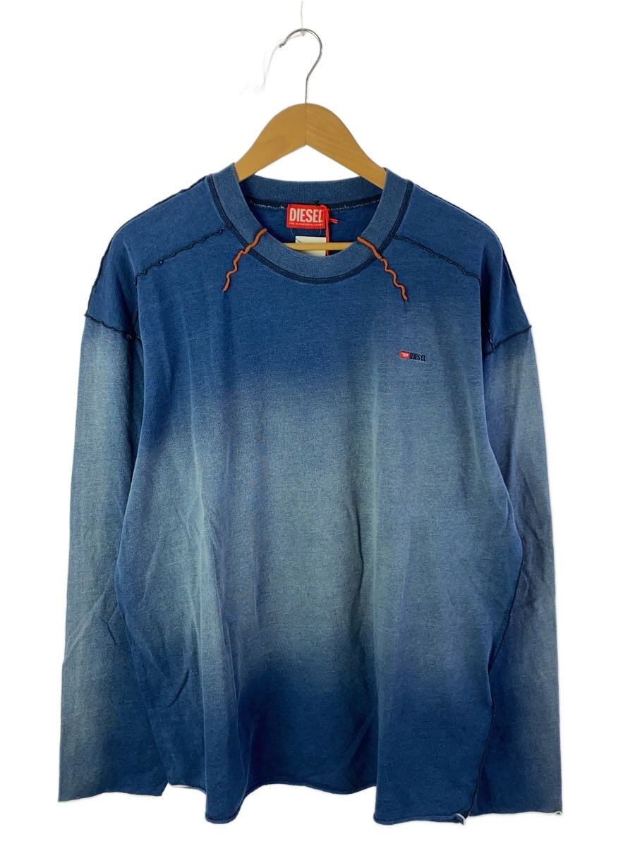 【中古】DIESEL◆T-CRAO-LS/長袖Tシャツ/L/コットン/IDG/無地【メンズウェア】｜2ｎｄ STREET 店