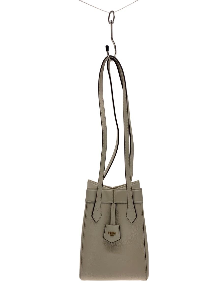 【中古】FENDI◆ORIGAMI/ショルダーバッグ/レザー/WHT【バッグ】｜2ｎｄ STREET 店