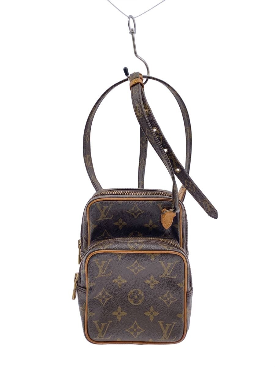 【中古】LOUIS VUITTON◆御徒面子/帆布/BRW/モノグラム/M45236【御徒面子】